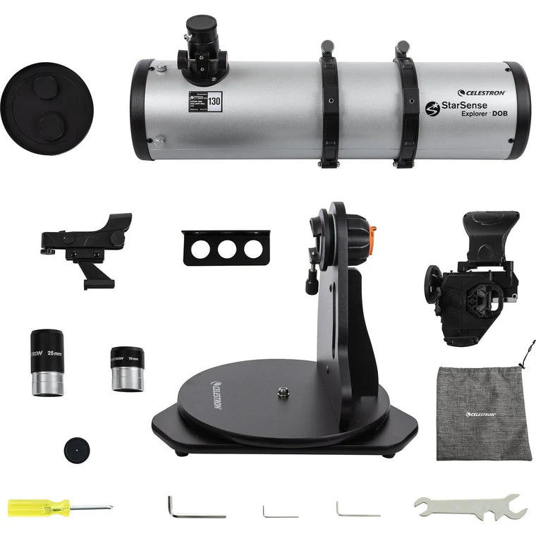 Celestron StarSense Explorer 130mm Smartphone App-Enabled Tabletop Dobsonian Telescope - EDISLA