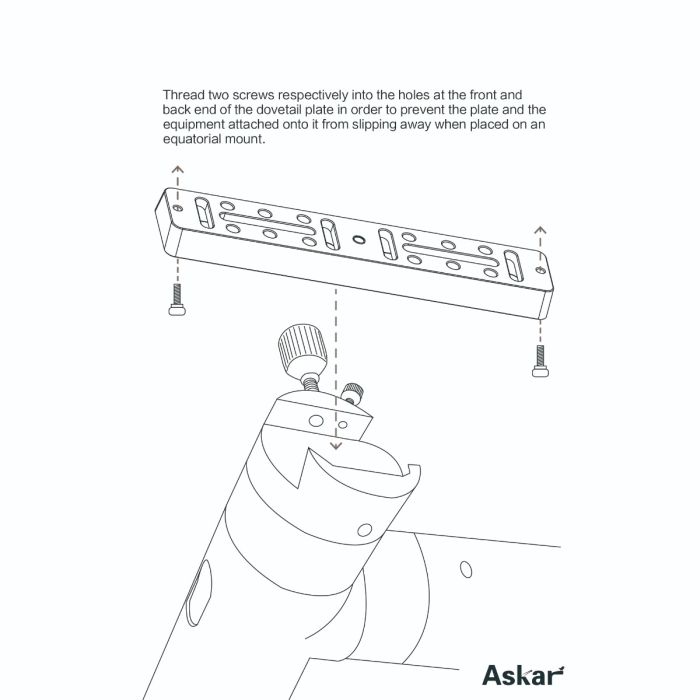 Askar Vixen Style Universal Dovetail Plates - EDISLA