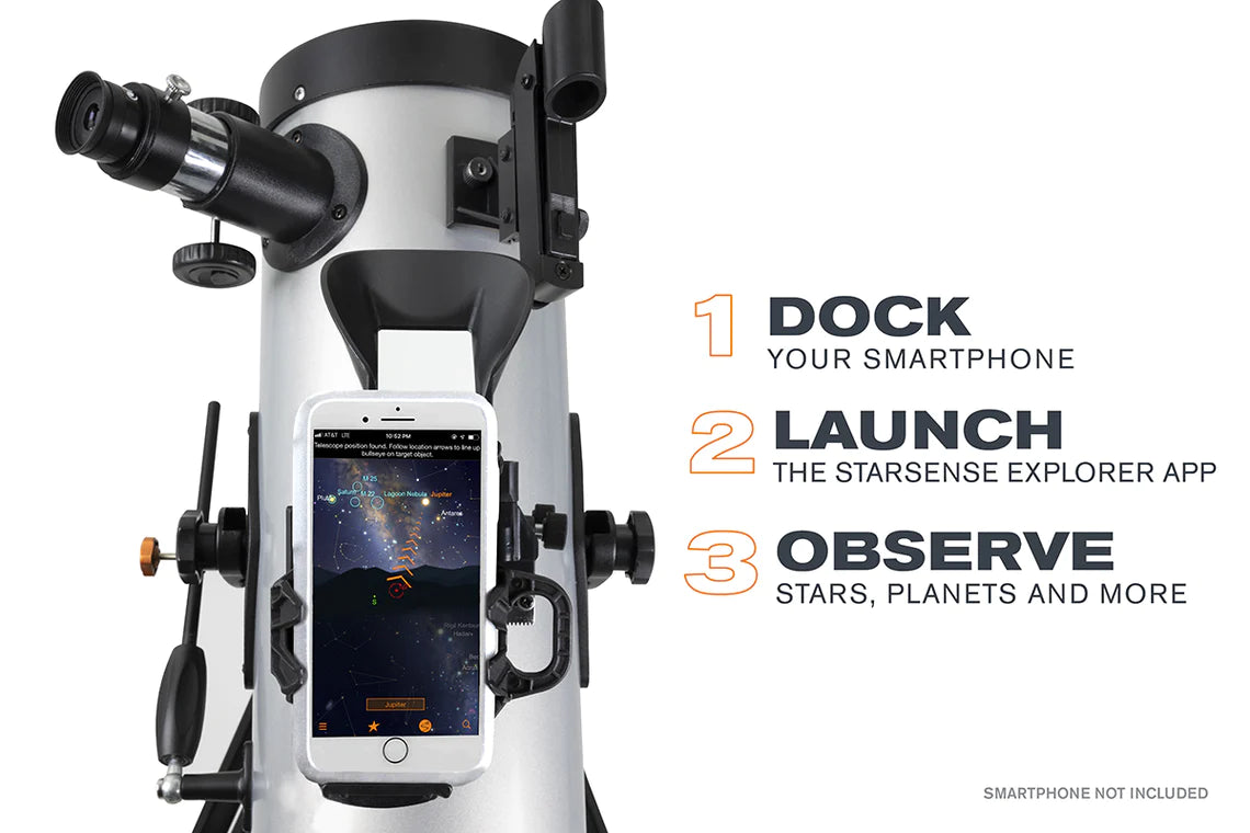 Celestron Starsense Explorer LT 114AZ Smartphone Reflector Telescope - EDISLA