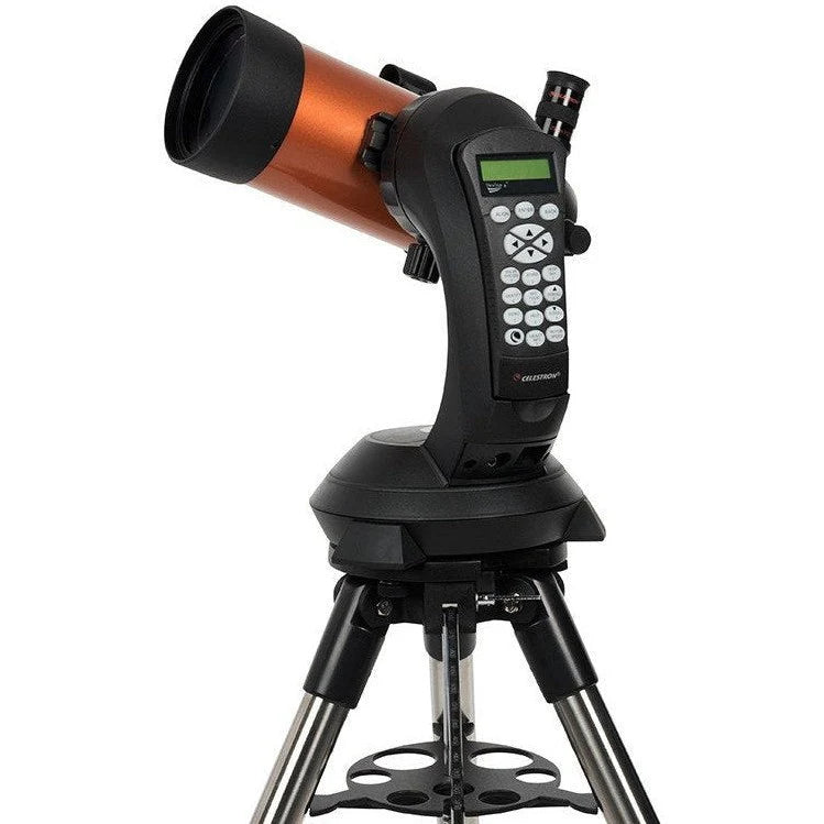 Celestron NexStar 6SE computerized telescope with tripod and control panel, designed for stargazing and astronomical observation.