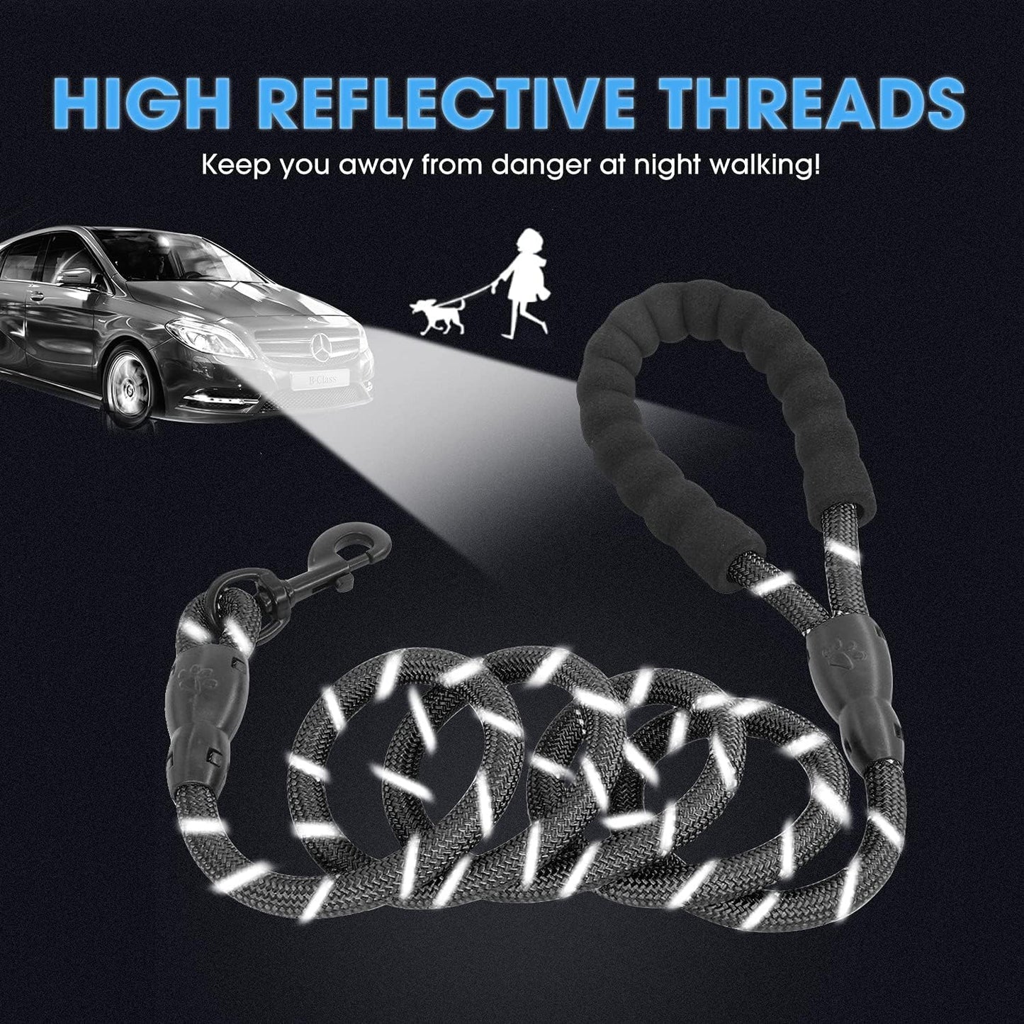 SUSRU ProPets Premium Heavy Duty Nylon Dog Leash - EDISLA