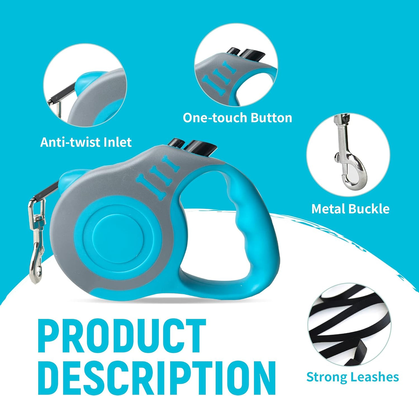 SUSRU ProPets Retractable Dog Leash - EDISLA