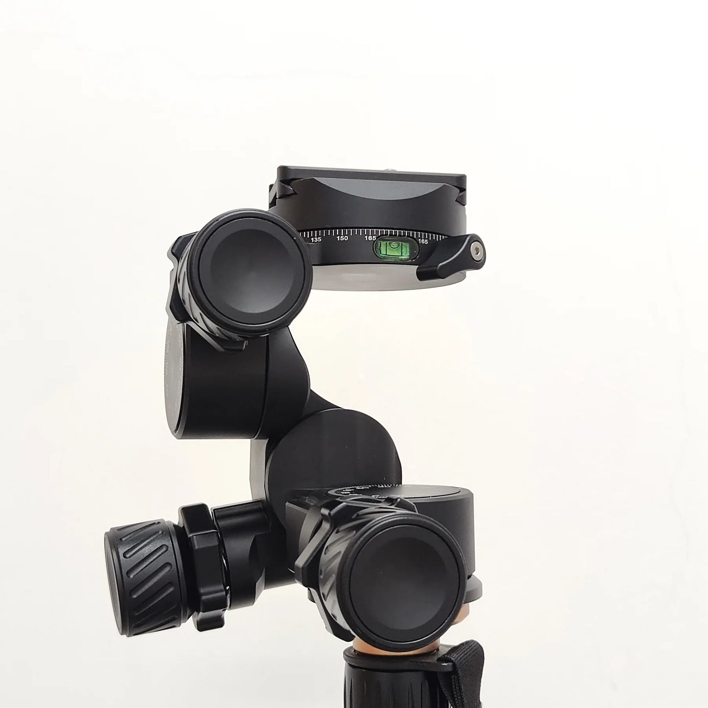 MSM New CNC Machined 3-Way Geared Tripod Head with Arca QR Plate