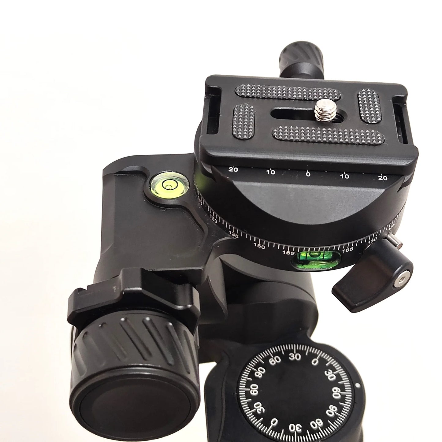 MSM New CNC Machined 3-Way Geared Tripod Head with Arca QR Plate