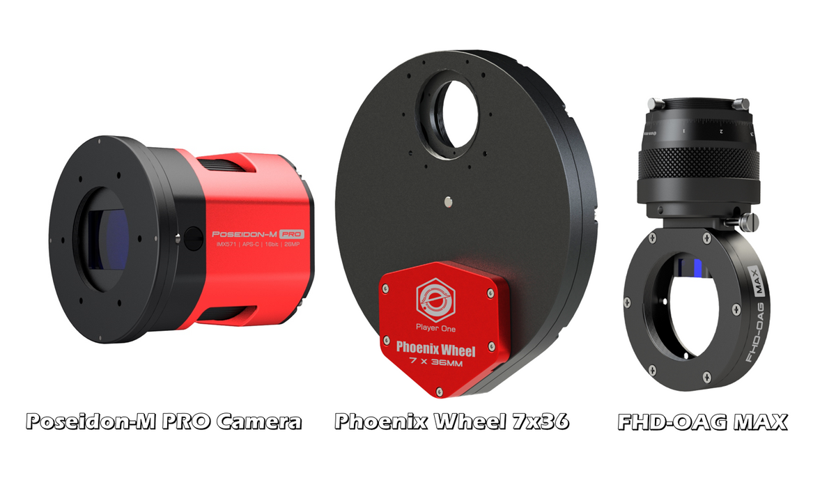 Player One Astronomy Poseidon-M Pro (IMX571) USB3.0 Mono Cooled Camera - EDISLA
