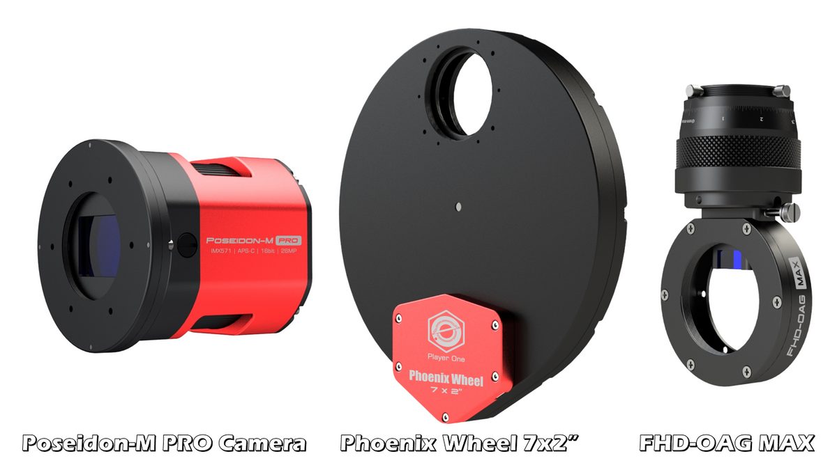 Player One Astronomy Poseidon-M Pro (IMX571) USB3.0 Mono Cooled Camera - EDISLA
