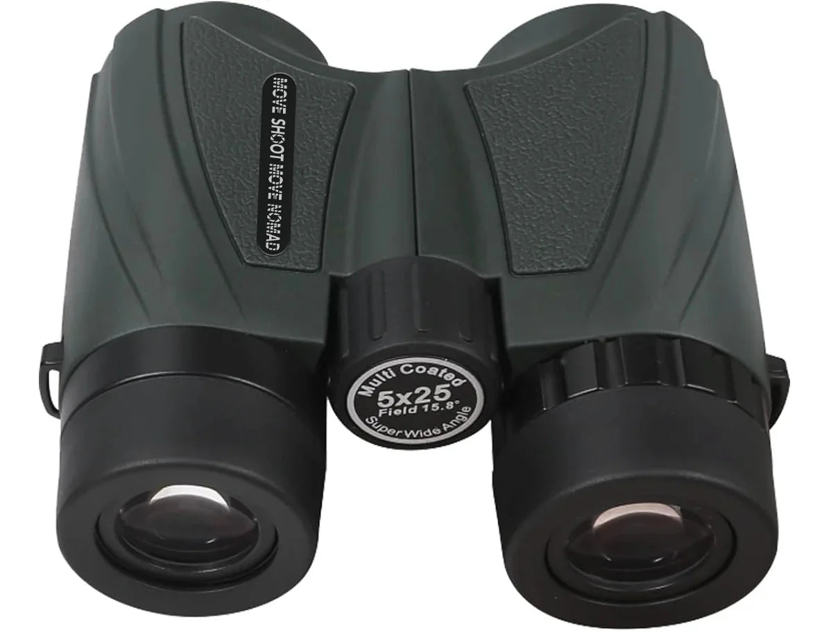 MSM NOMAD Wide View Angle FOV 15.8°, 5x25 Binoculars for NFL Games and Astro