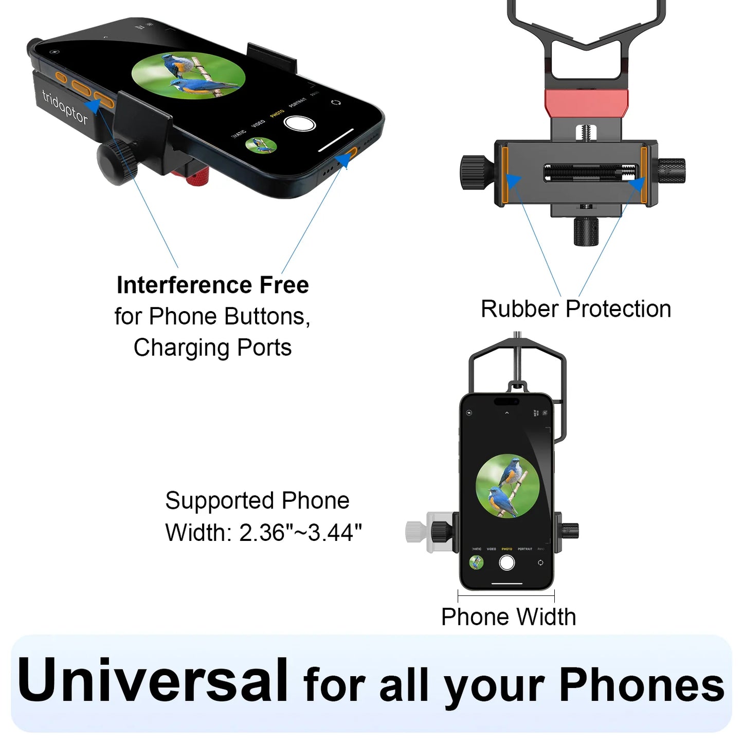 MSM Tridaptor - The best universal telescope phone adapter
