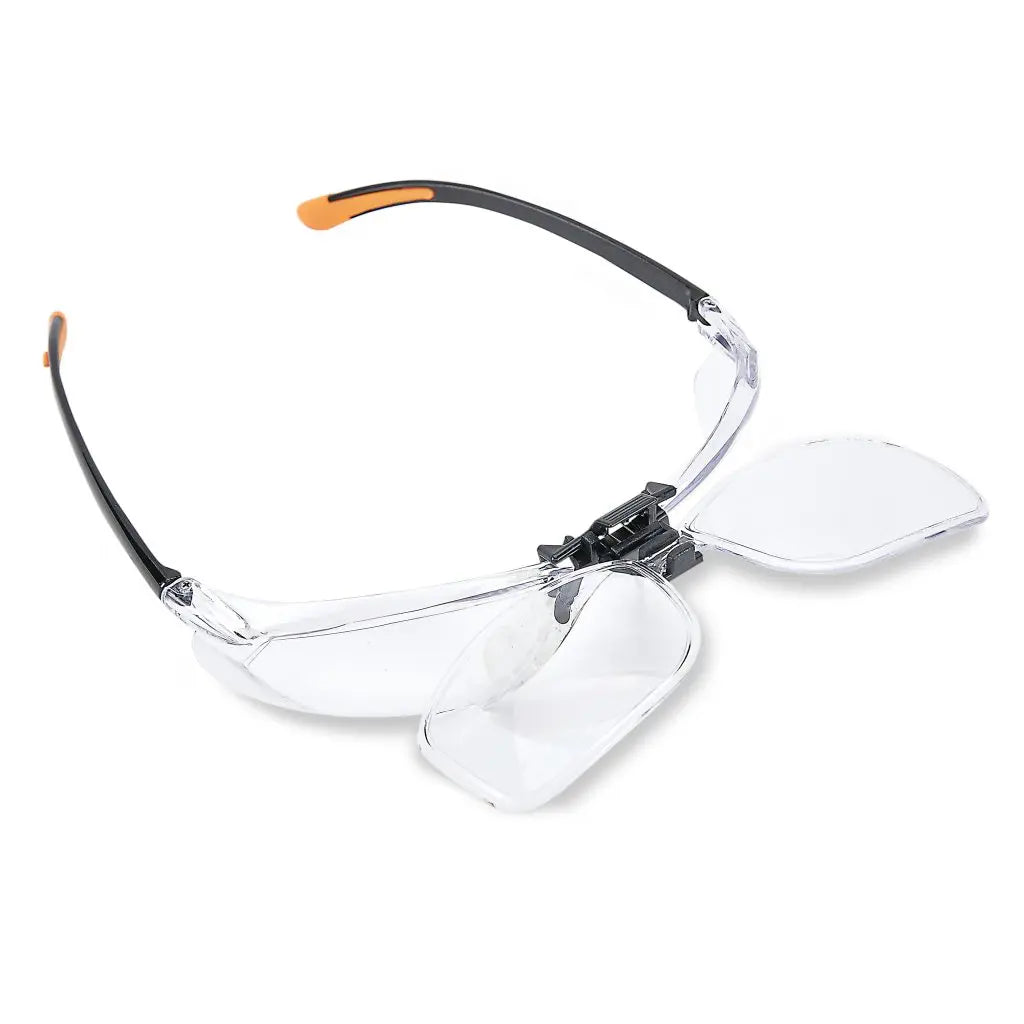 Carson 1.5x (+2.5 Diopter) Flip Up Protective Magnifying Safety Glasses VM-20 - EDISLA
