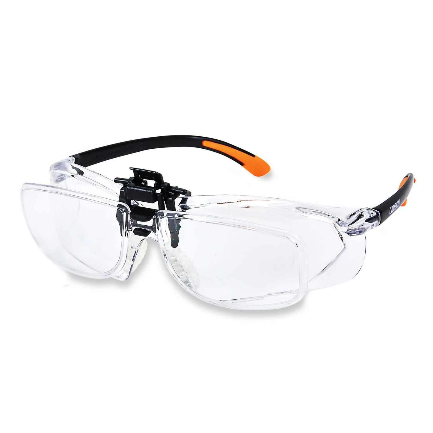 Carson 1.5x (+2.5 Diopter) Flip Up Protective Magnifying Safety Glasses VM-20 - EDISLA