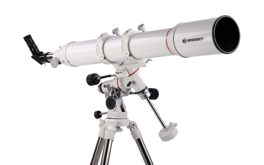 BRESSER Messier AR102/1000 + EQ30 mount, Red Dot Finder, ST1 steel tripod,90 degree star diagonal mirror, 3x barlow lens & PL10mm & PL25mm - EDISLA
