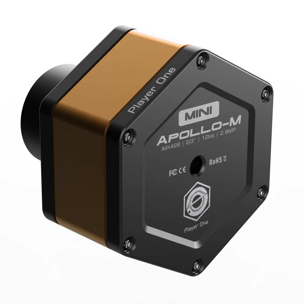 Player One Astronomy Apollo-M MINI USB3.0 Mono Camera (IMX429) - EDISLA