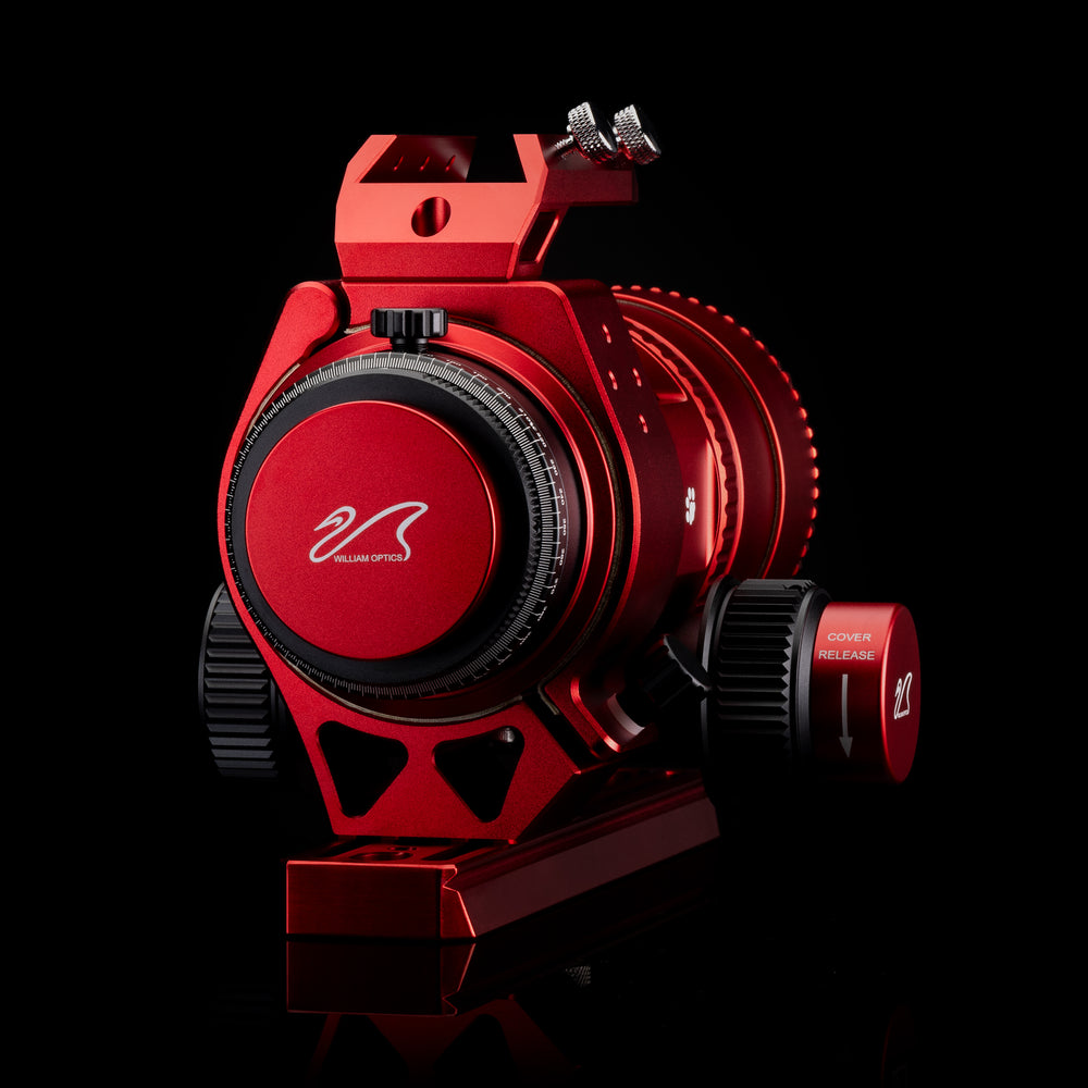William Optics MiniCat 51 WIFD astrograph telescope with sleek design and compact build for astrophotography and celestial observation.