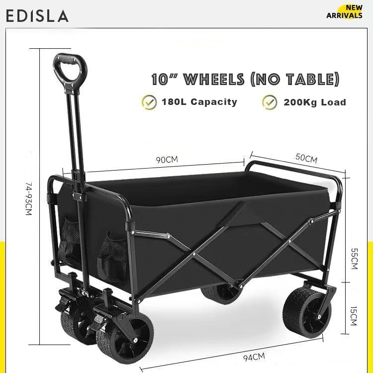 EDISLA Atlas Outdoor Foldable Wagon with Table