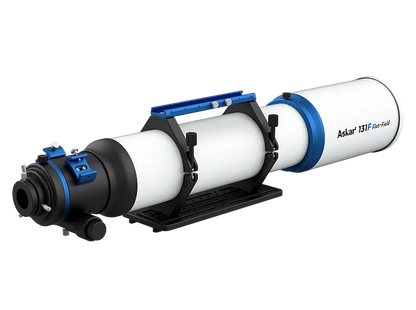 Askar 131F Flat-Field Astrograph telescope with large optical tube and precise focuser, ideal for astrophotography and astronomy.