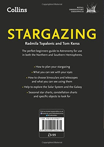 Books: Collins Stargazing: Beginner’s guide to astronomy by Royal Observatory Greenwich, Radmila Topalovic, Tom Kerss and Collins Astronomy - EDISLA