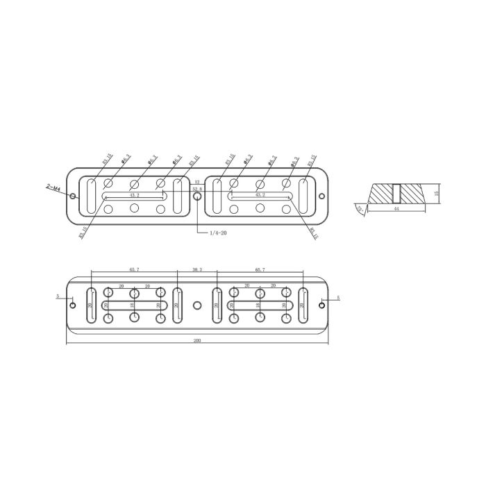 Vixen best sale dovetail dimensions