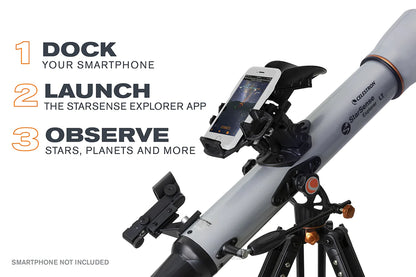 Celestron Starsense Explorer LT 80AZ Smartphone Refractor Telescope - EDISLA