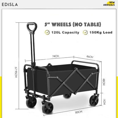 EDISLA Atlas Outdoor Foldable Wagon with Table