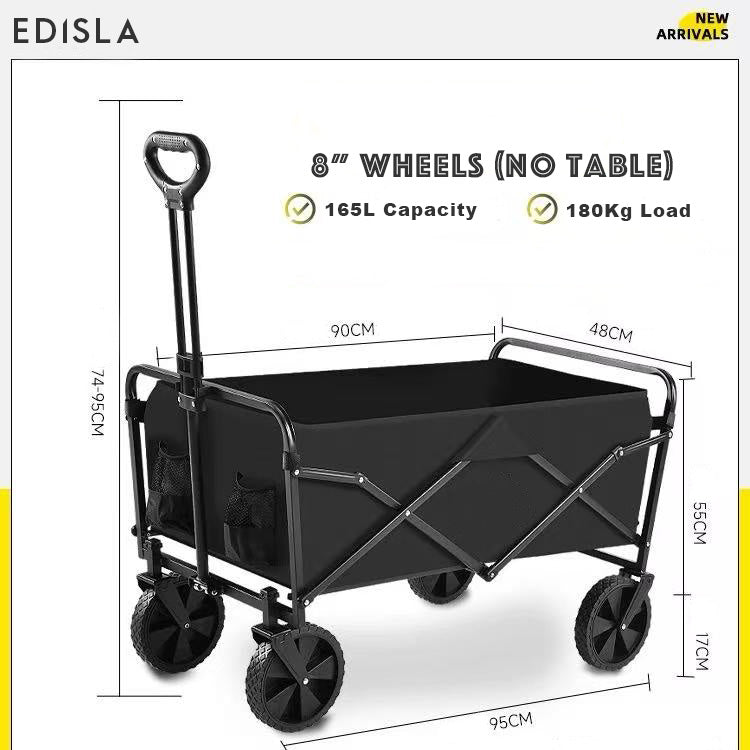 EDISLA Atlas Outdoor Foldable Wagon with Table