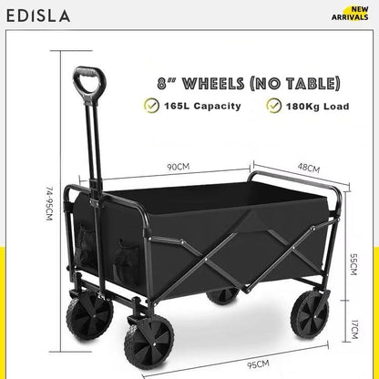 EDISLA Atlas Outdoor Foldable Wagon with Table