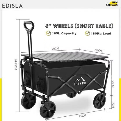 EDISLA Atlas Outdoor Foldable Wagon with Table