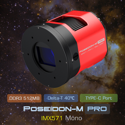 Player One Astronomy Poseidon-M Pro (IMX571) USB3.0 Mono Cooled Camera