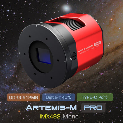 Player One Astronomy Artemis-M Pro (IMX492) USB3.0 Mono Cooled Camera