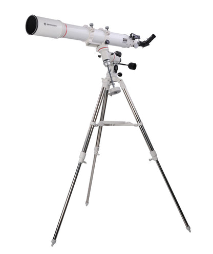 BRESSER Messier AR102/1000 + EQ30 mount, Red Dot Finder, ST1 steel tripod,90 degree star diagonal mirror, 3x barlow lens & PL10mm & PL25mm - EDISLA