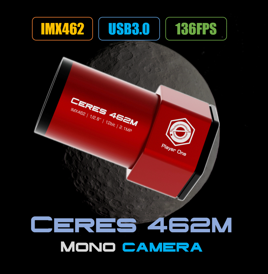 Player One Astronomy Ceres 462M USB3.0 Mono Camera (IMX462)