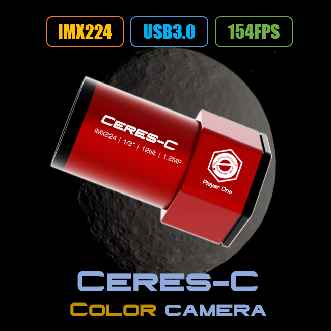 Player One Astronomy Ceres-C USB3.0 Color Camera (IMX224)