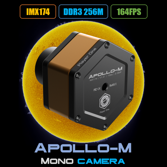 Player One Astronomy Apollo-M USB3.0 Mono Camera (IMX174)