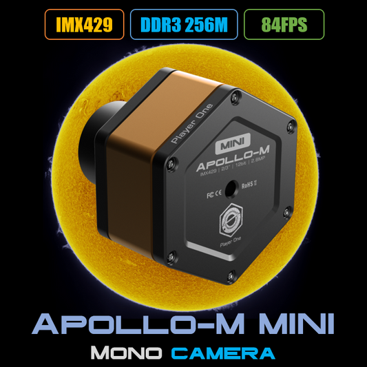 Player One Astronomy Apollo-M MINI USB3.0 Mono Camera (IMX429)