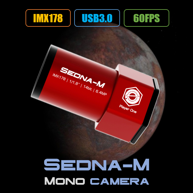 Player One Astronomy Sedna-M USB3.0 Mono Camera (IMX178)