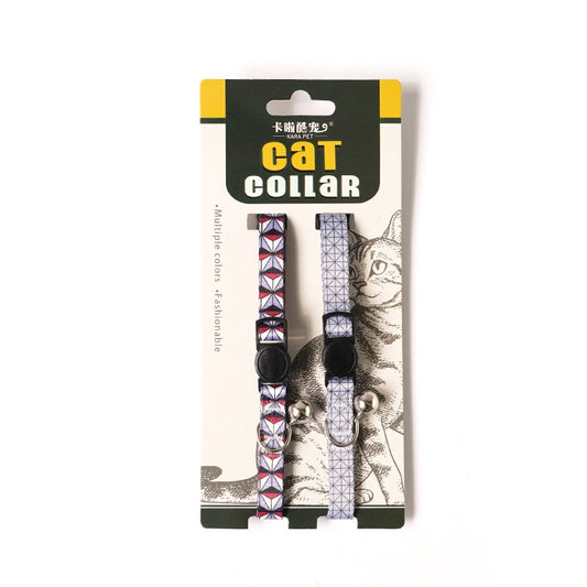 SUSRU ProPets Cat Printed Collar Set with Bell