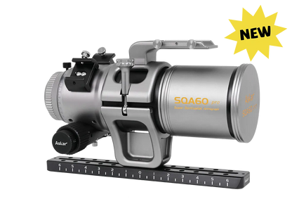 Askar SQA60 Pro astrograph telescope with adjustable mount and optical tube for astrophotography and stargazing.