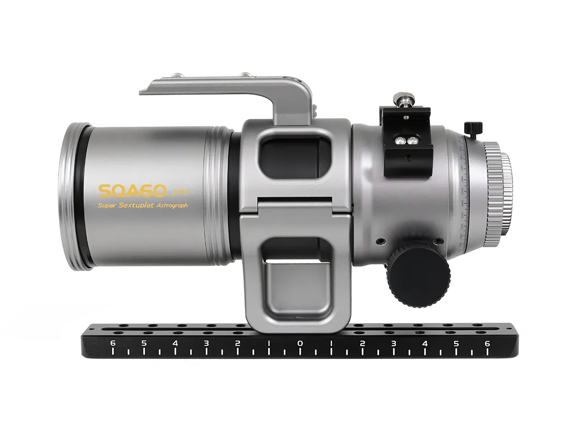 Askar SQA60 Pro astrograph telescope with sleek design and optical tube for astrophotography and celestial observation.
