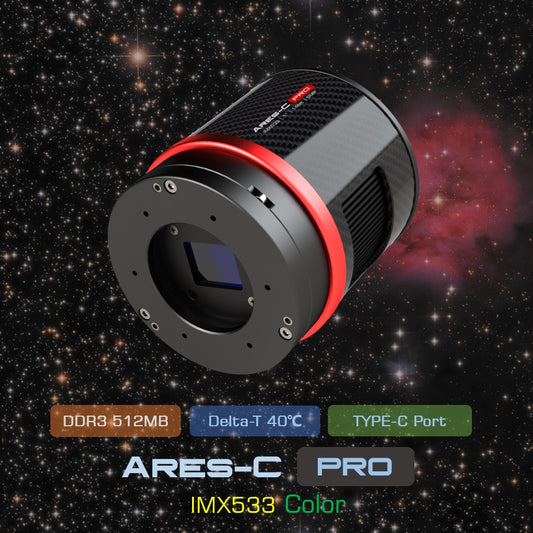 Player One Astronomy Ares-C Pro USB3.0 Color Cooled Camera (IMX533)