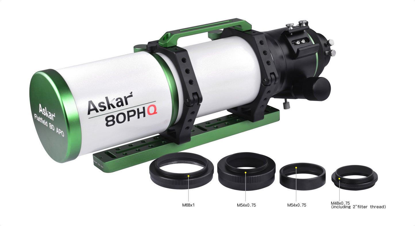 Askar 80PHQ (f/7.5 Flatfield Super APO Quadruplet 80mm Astrograph) - EDISLA